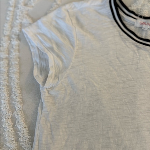 Goldie Classic White Tee with Black Trim - Picture 5 of 8